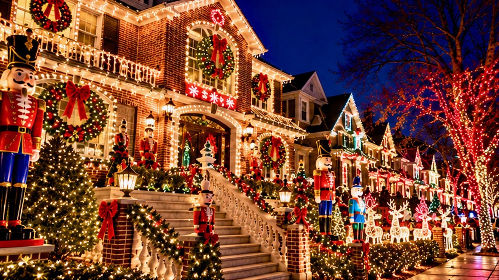 Giant Toy Soldiers And Glowing Homes In Dyker Heights Brooklyn
